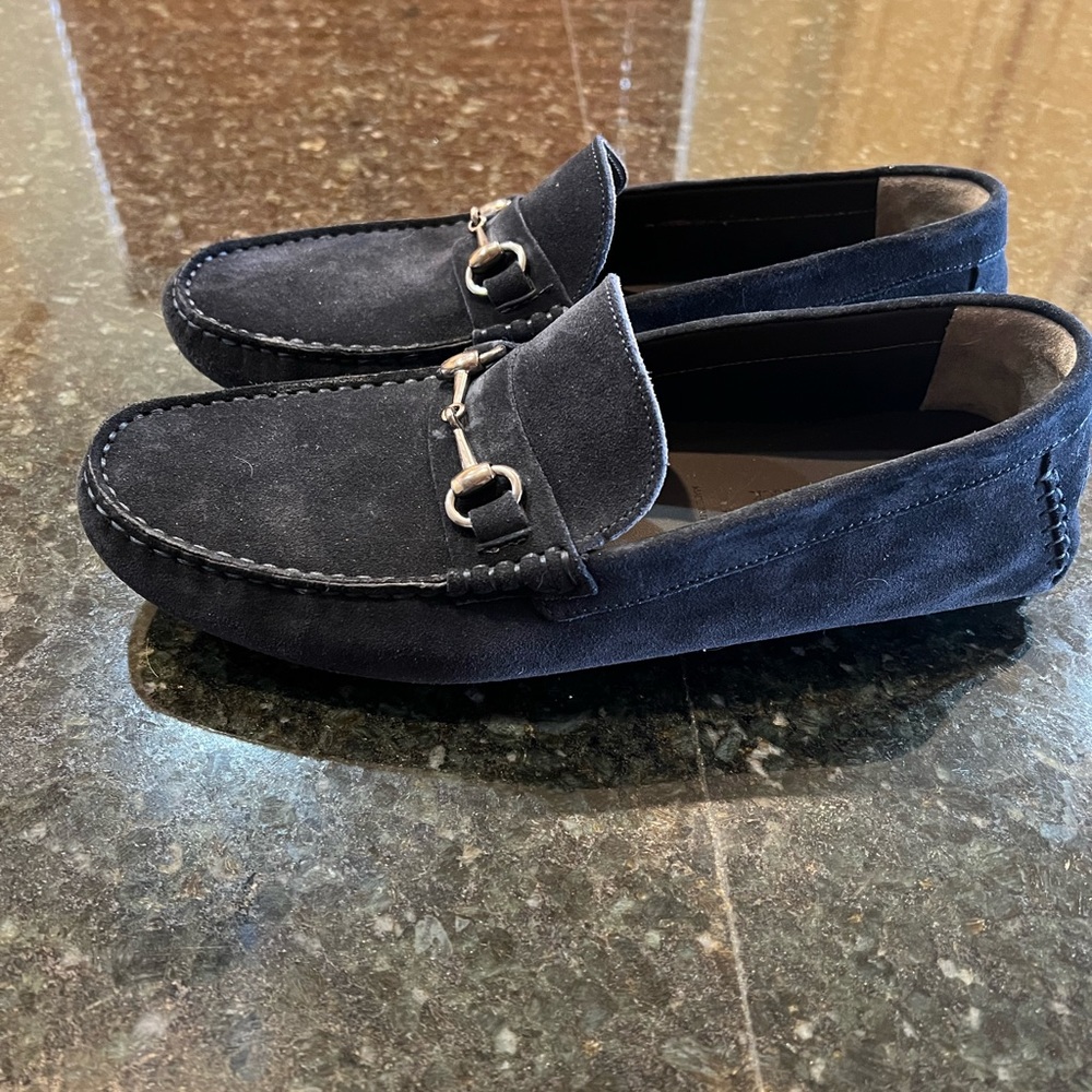Too Boot New York Mens Blue Suede Drivers  Size 11